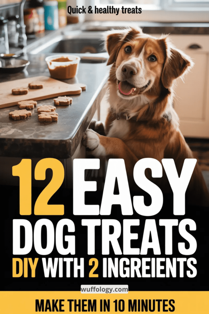 12 Easy Dog Treats Homemade with 2 Ingredients Ready in Under 10 Minutes