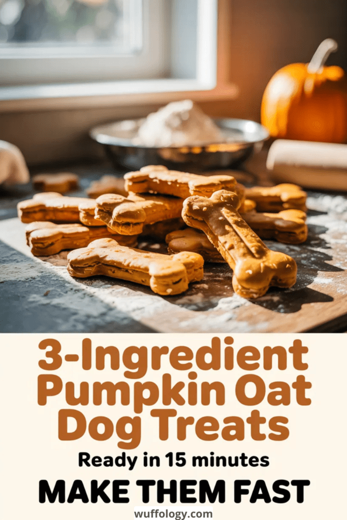 3-Ingredient Pumpkin Oat Dog Treats You Can Make in 15 Minutes (No Junk!)