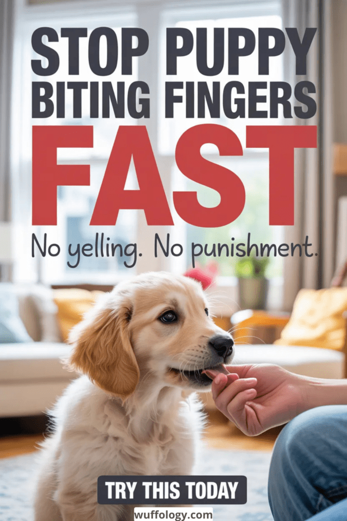 How to Stop Puppy Biting Fingers Fast Without Yelling or Punishment