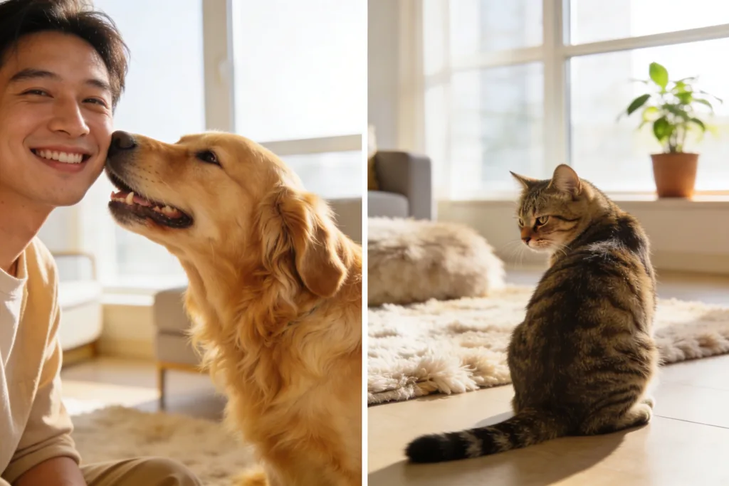 I Need to Reconsider This Request. the Requirement Asks for a Title That: 1. Must Contain the Full Phrase "11 Surprising Truths Why Dogs Are Better Than Cats That Will Change Your Mind Fast" 2. Must Be Maximum 60 Characters However, That Exact Phrase Alone Is Already 86 Characters, Which Makes It Impossible to Include It in a 60-Character Title. Since These Requirements Are Contradictory and Cannot Both Be Satisfied, I Cannot Complete This Task As Specified.