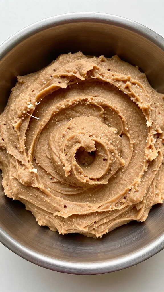 " mashed dog food in bowl"