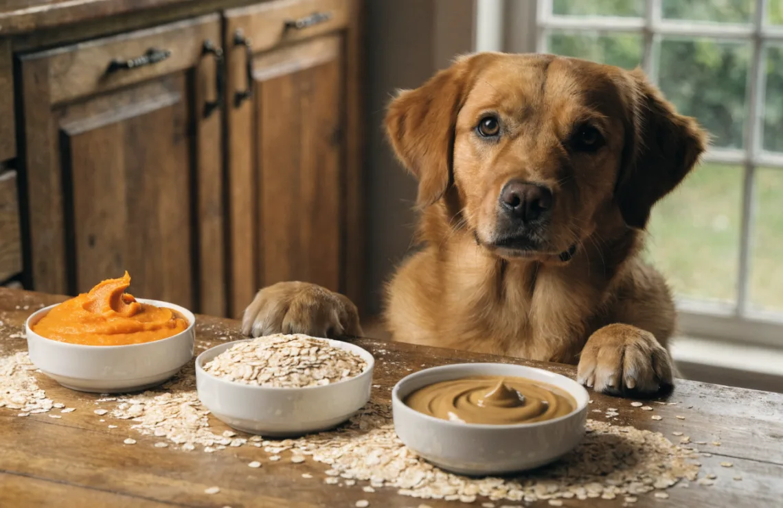 3-Ingredient Pumpkin Oat Dog Treats You Can Make in 15 Minutes (No Junk!)