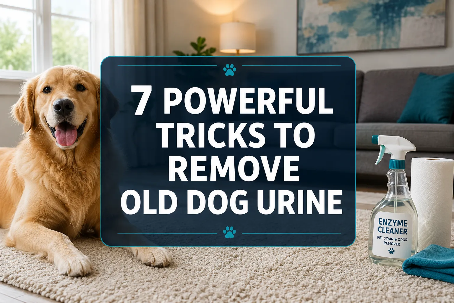7 Powerful Tricks to Remove Old Dog Urine Stains From Carpet for Good