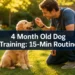 4 Month Old Dog Training: The 15-Minute Daily Routine That Makes Everything Easier