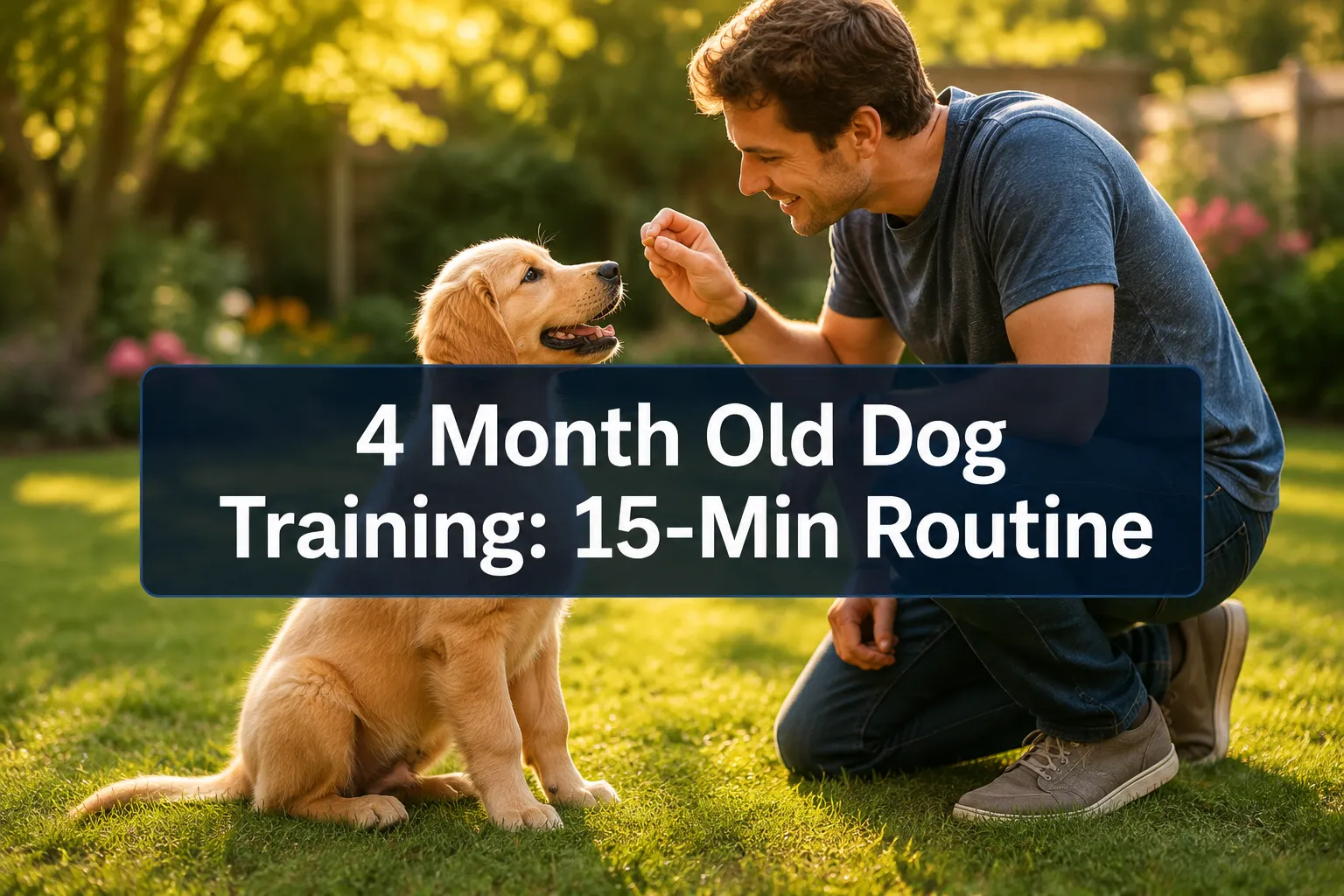 4 Month Old Dog Training: The 15-Minute Daily Routine That Makes Everything Easier