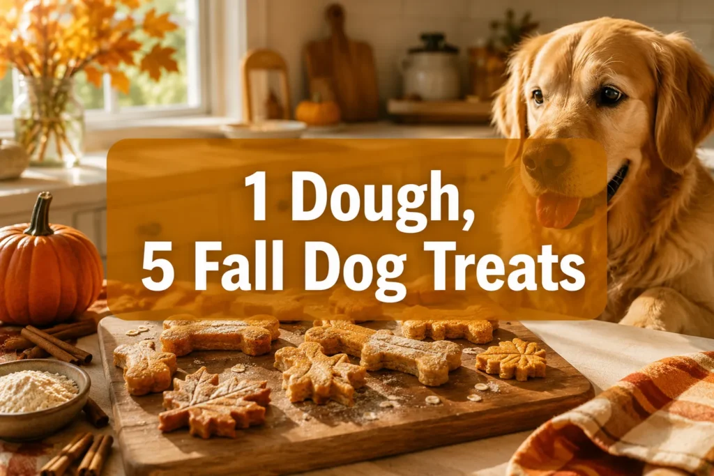 One Fall Dog Treat Dough: 5 Completely Different DIY Fall Dog Treats for Your Pup