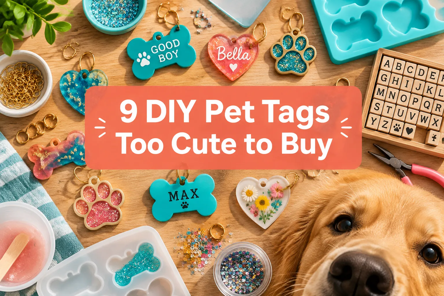 9 Personalized DIY Pet Tags That Are Too Cute to Buy