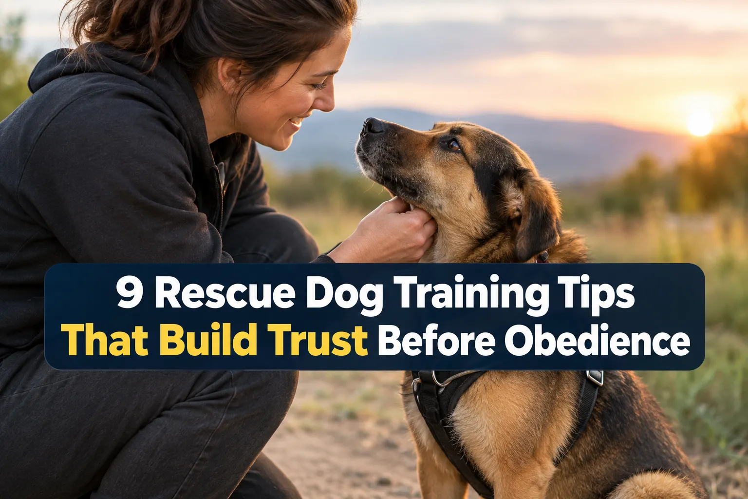 9 Rescue Dog Training Tips That Build Trust Before Obedience