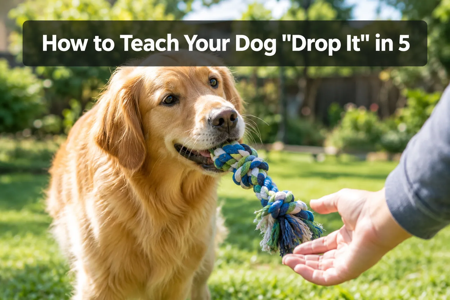 How to Teach Your Dog "Drop It" Without Chasing, Yelling, or Wrestling Over Toys
