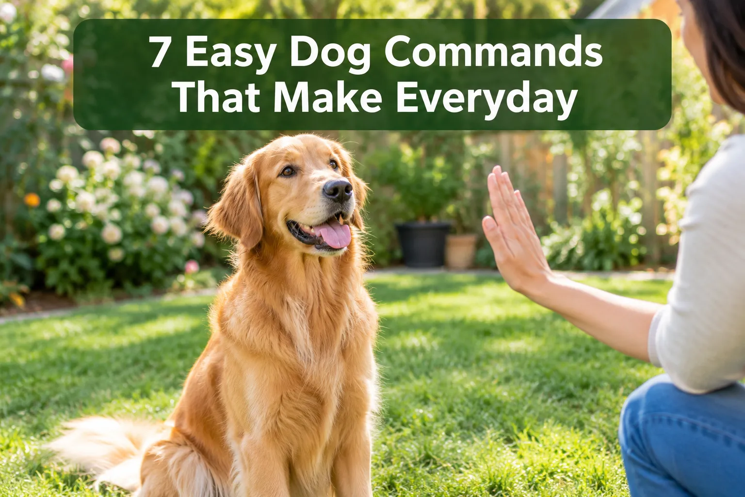 7 Easy Dog Commands That Make Everyday Life So Much Easier