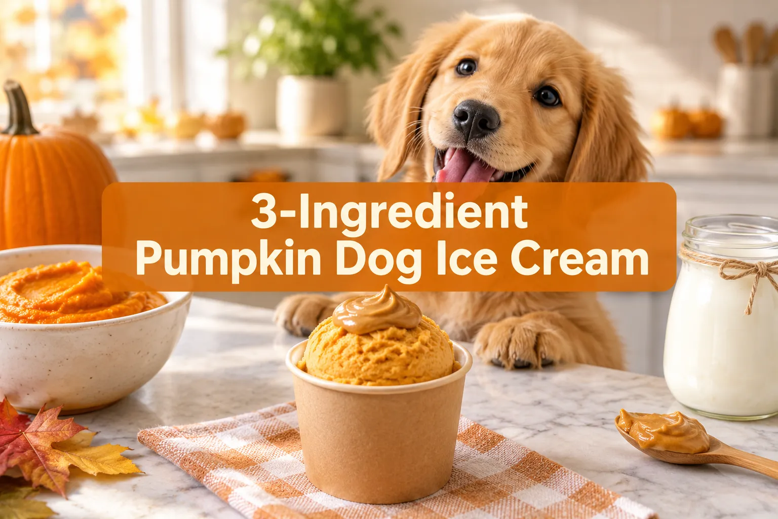 Pumpkin Dog Ice Cream: The 3-Ingredient Recipe Your Pup Will Go Crazy For