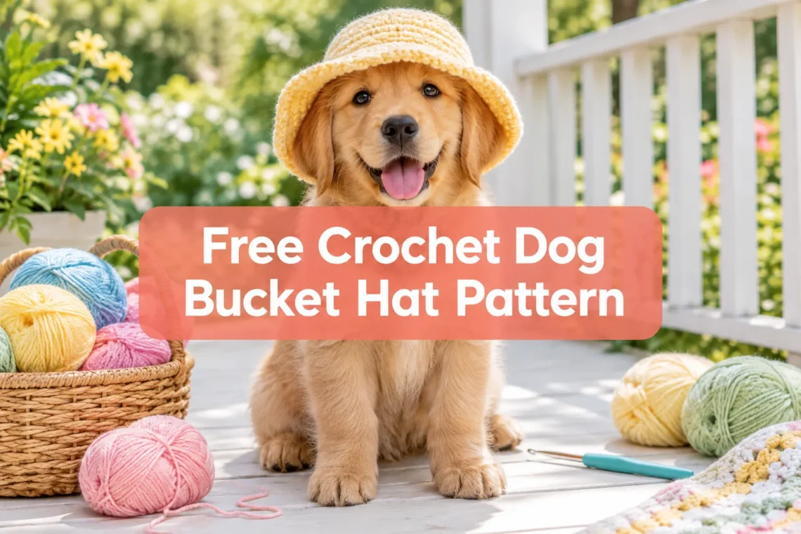 Free Crochet Dog Bucket Hat Pattern: The Cutest 1-Hour Pet DIY
