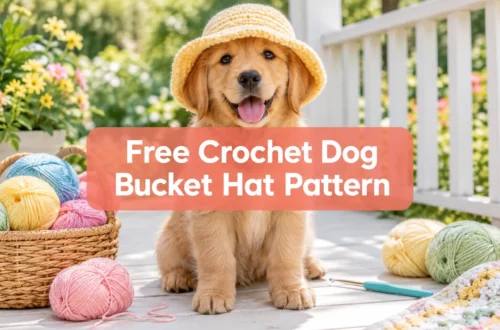 Free Crochet Dog Bucket Hat Pattern: The Cutest 1-Hour Pet DIY